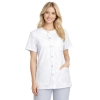 Żakiet medyczny damski zapinany na zatrzaski biały roz. L